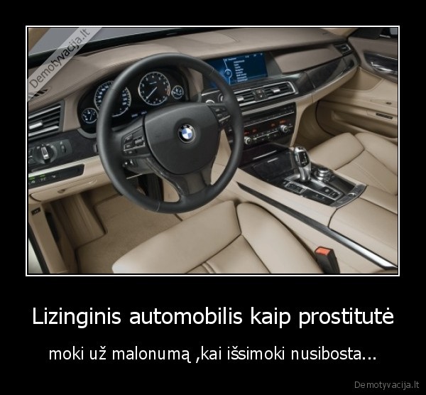 Lizinginis automobilis kaip prostitutė