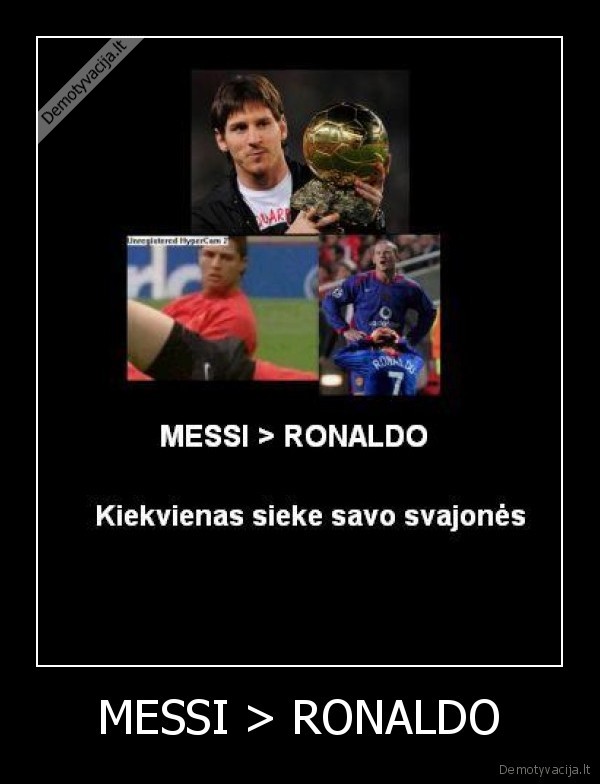 MESSI &gt; RONALDO