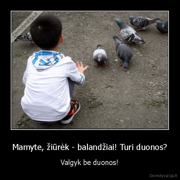 balandziai,vaikas,mama