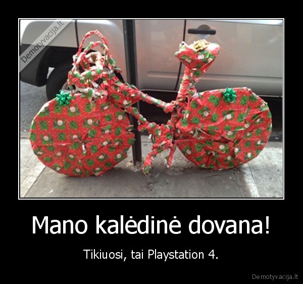 kaledos,kaledine, dovana, dviratis,playstation, 4