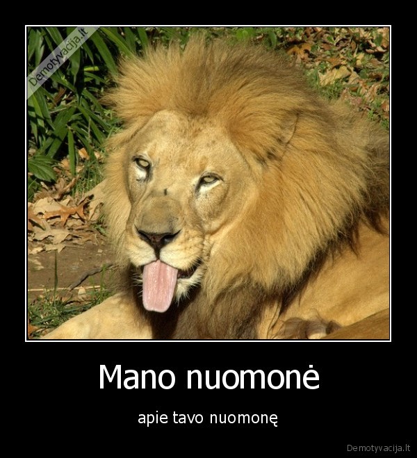 Mano nuomonė