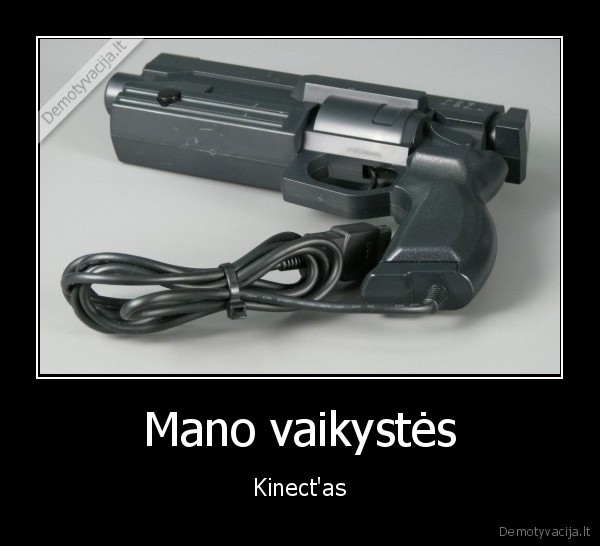 kinect,vaikystes, ginklas,vaikiskas, ginklas,zilitono, sautuvas