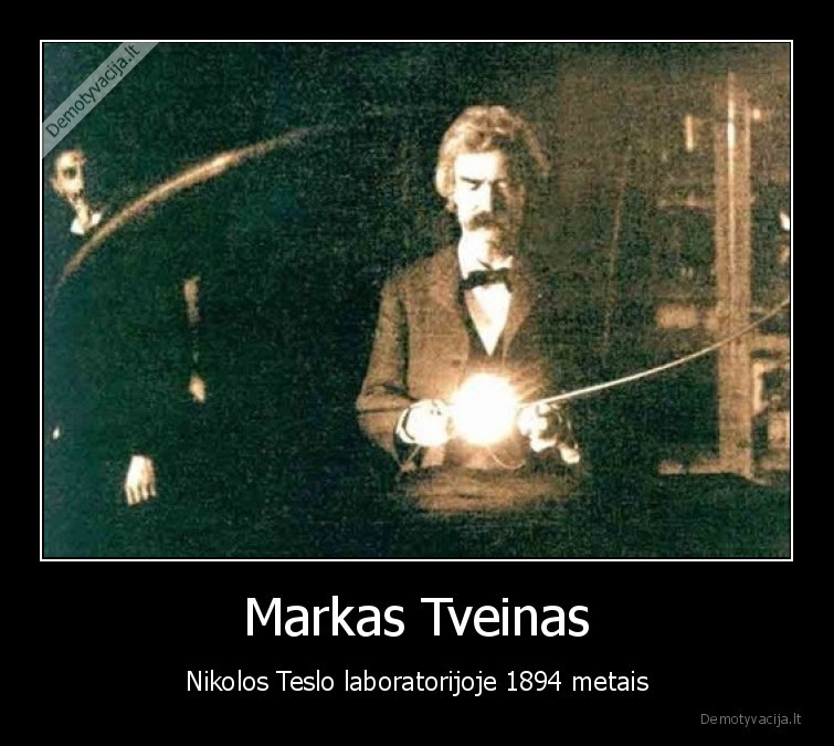 markas, tveinas,twainas,nikola, tesla,laboratorijoje,1894