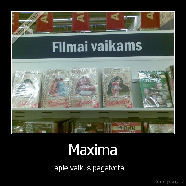 maxima,vaikai,filmai