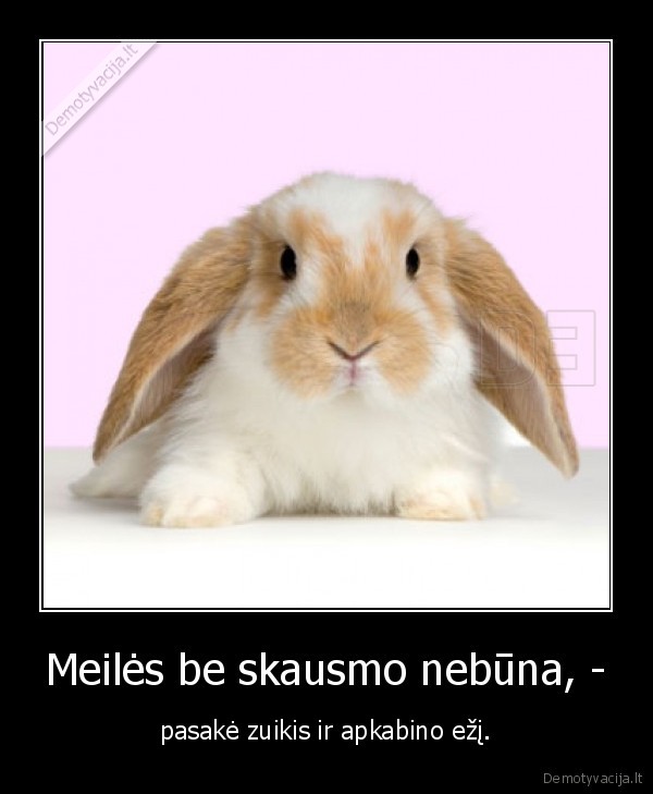 Meilės be skausmo nebūna, -