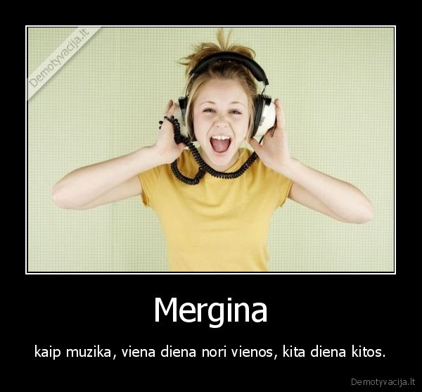 muzika,mergina