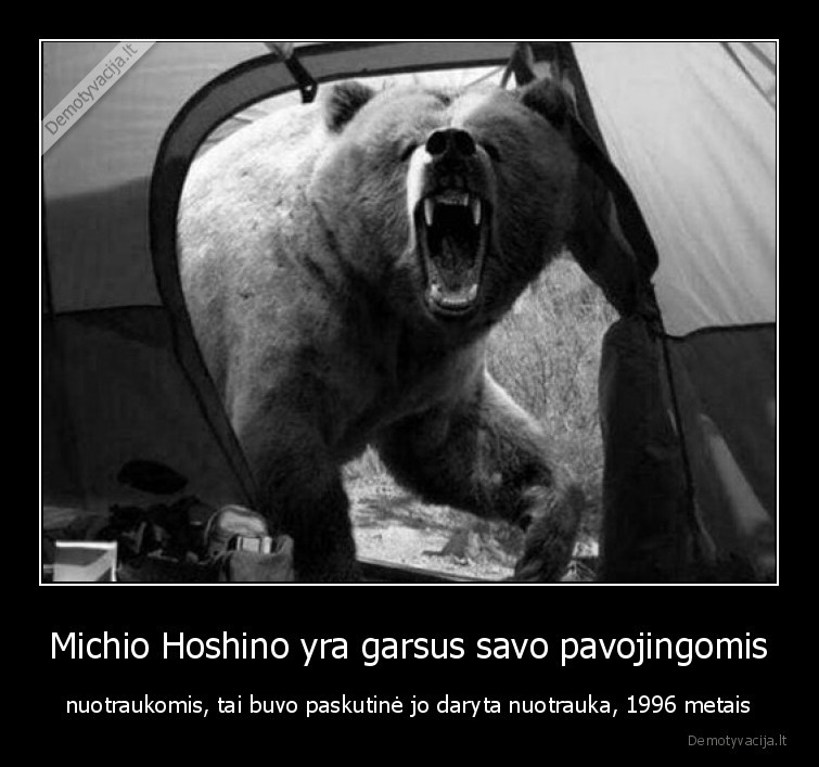 micho, hoshino,nuotrauka,paskutine,meska