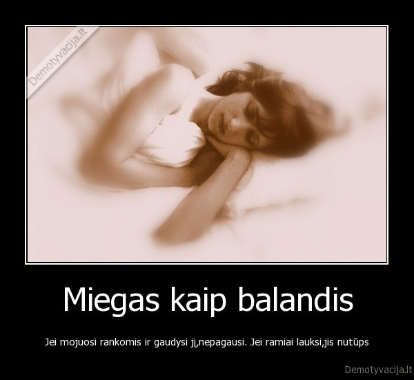 Miegas kaip balandis