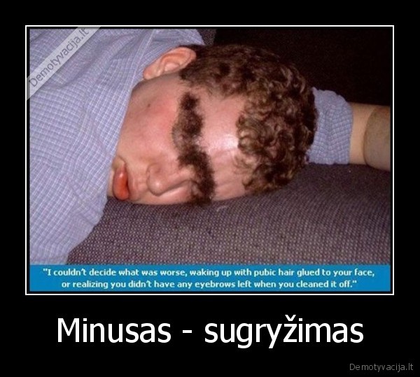 Minusas - sugryžimas