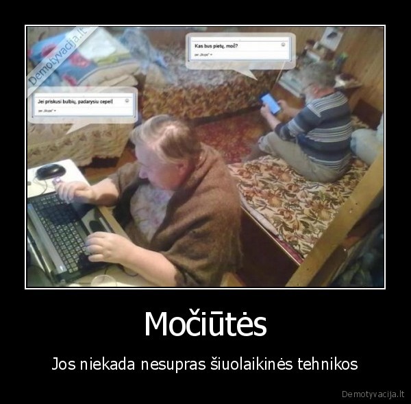 mociutes, technika, jaunimas