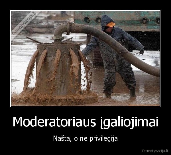 Moderatoriaus įgaliojimai