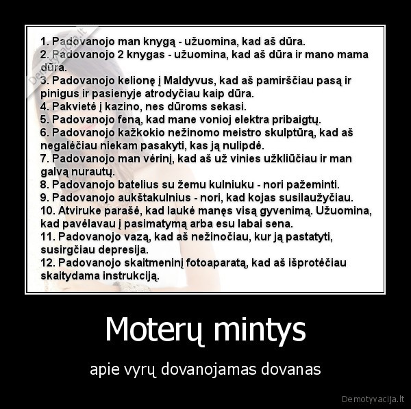 Moterų mintys