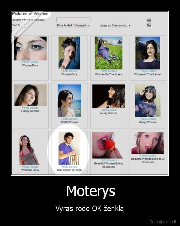 moterys, vyras, rodo, ok, zenkla