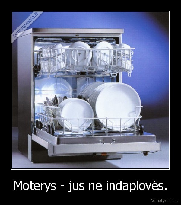 Moterys - jus ne indaplovės.