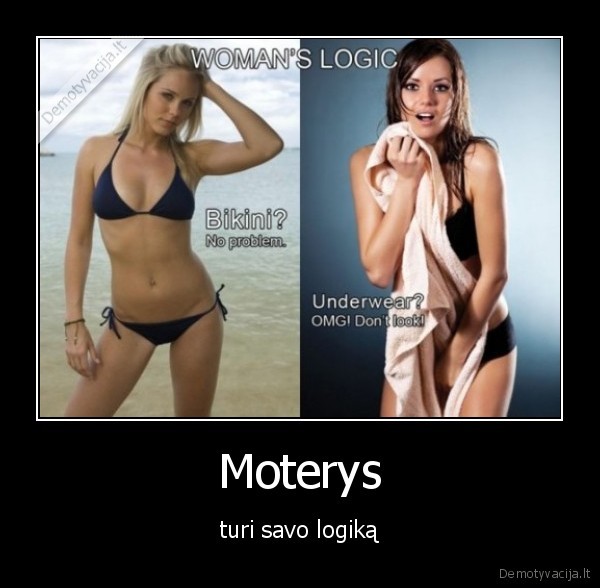 moterys, logika