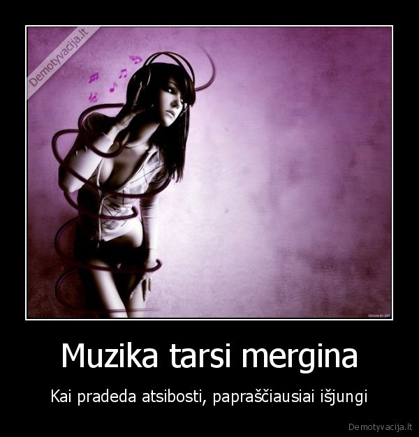 Muzika tarsi mergina