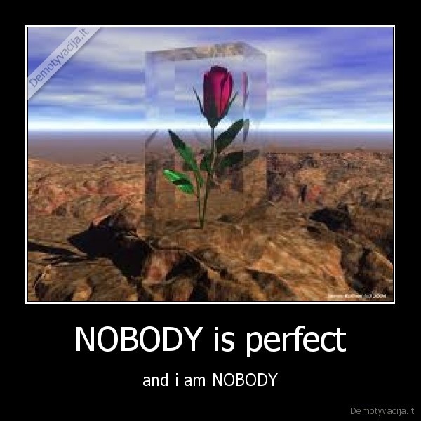 NOBODY is perfect