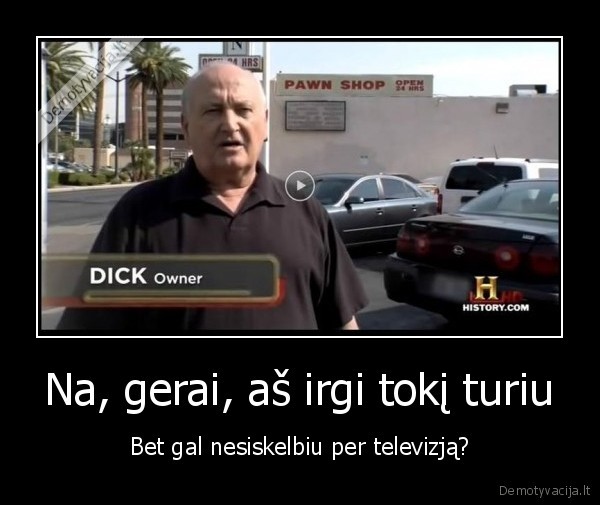 dick, owner, televizija, skelbtis