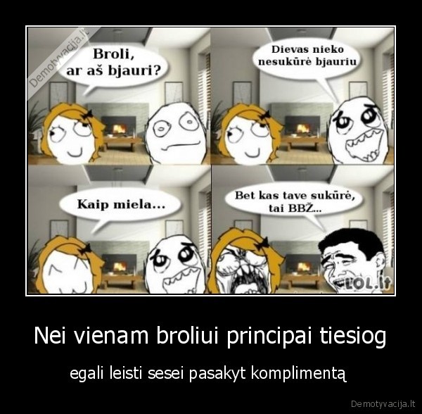 brolis, ir, sesuo, komplimentai