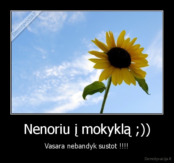 Nenoriu į mokyklą ;))