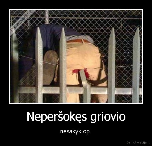 Neperšokęs griovio