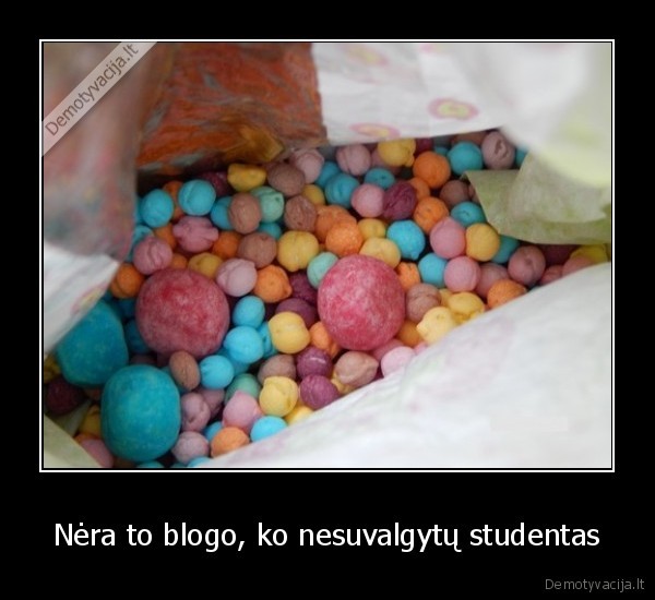 Nėra to blogo, ko nesuvalgytų studentas