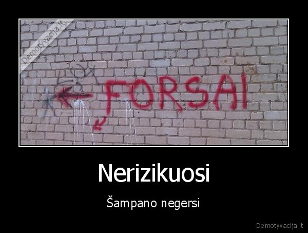 forsu, uzrasas, ant, sienos