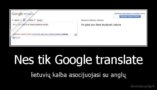 Nes tik Google translate