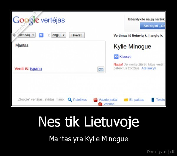 Nes tik Lietuvoje