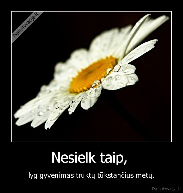 Nesielk taip, 