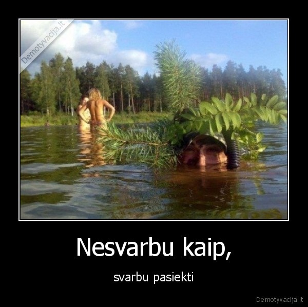 Nesvarbu kaip,