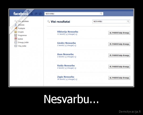 Nesvarbu...