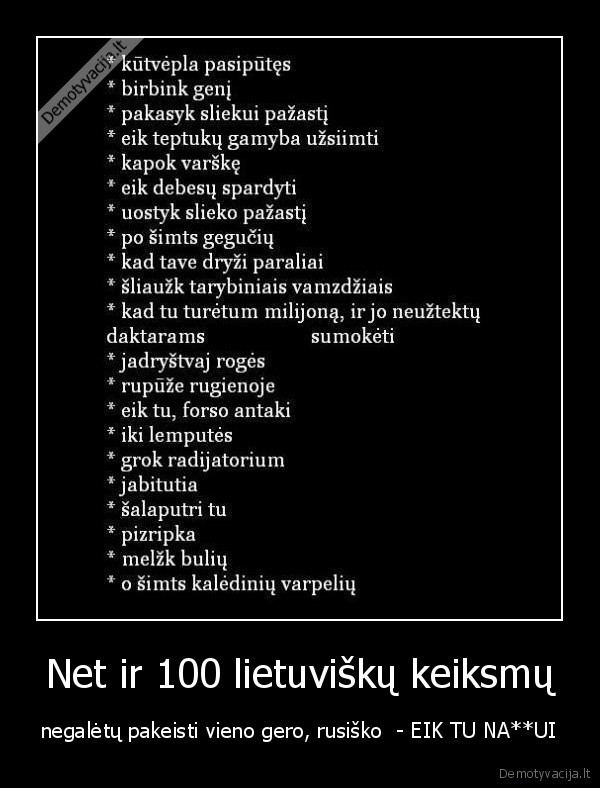 rusiski, keiksmazodziai, patys, geriausi