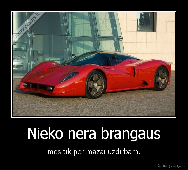 Nieko nera brangaus