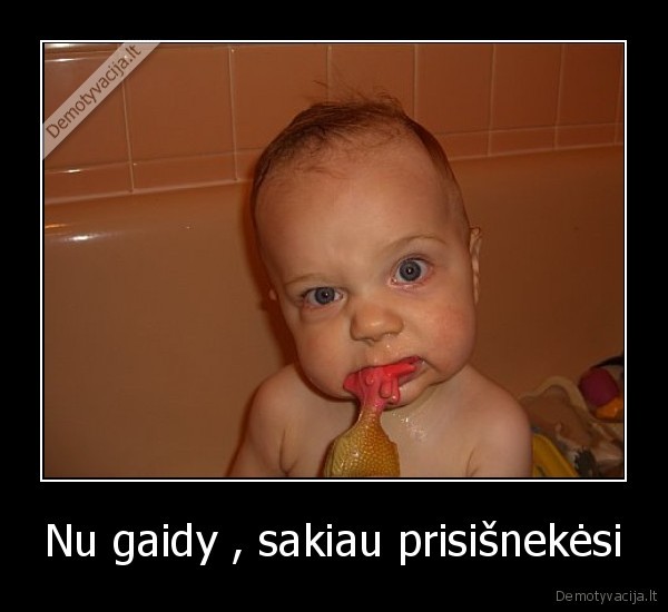 Nu gaidy , sakiau prisišnekėsi