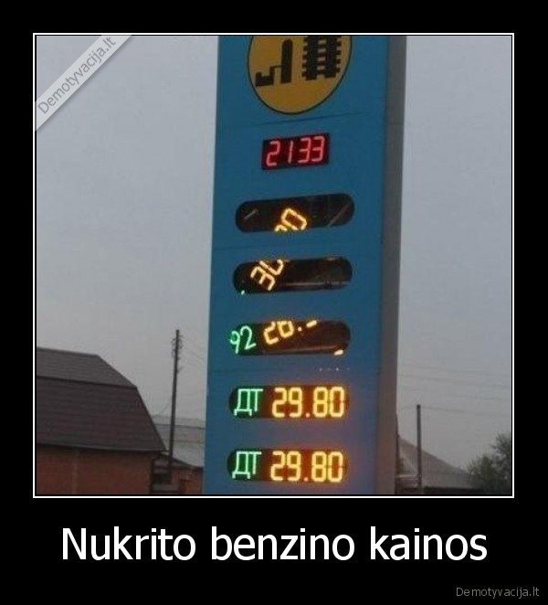 Nukrito benzino kainos