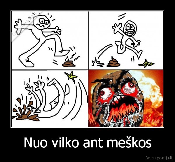 Nuo vilko ant meškos