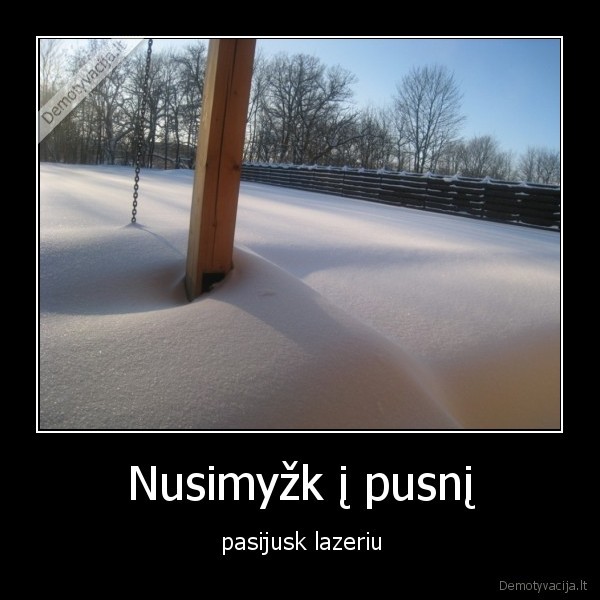 Nusimyžk į pusnį