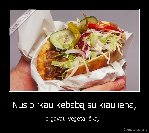 Nusipirkau kebabą su kiauliena,