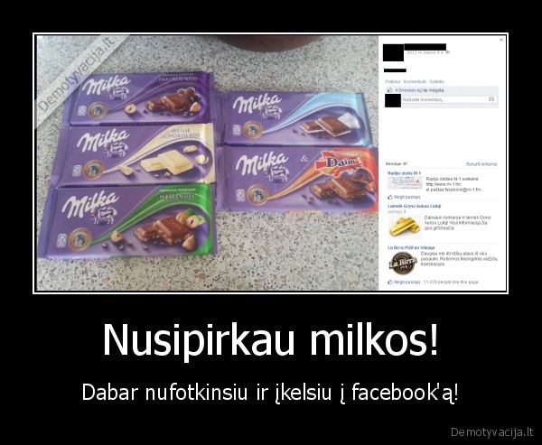 Nusipirkau milkos!