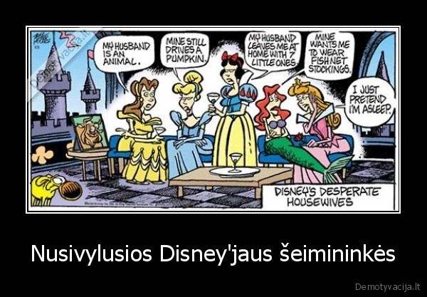 Nusivylusios Disney'jaus šeimininkės