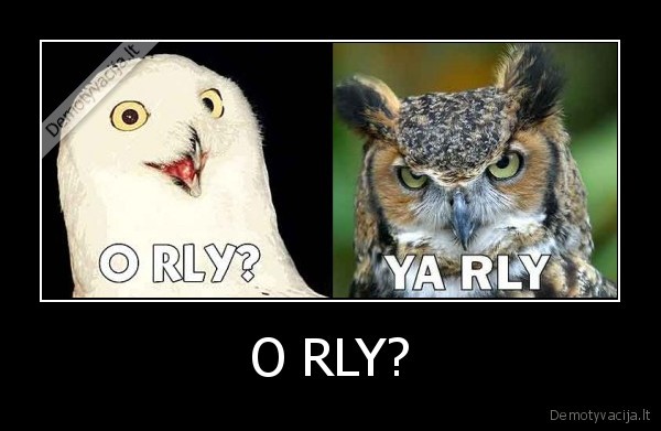 O RLY?