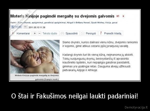 O štai ir Fakušimos neilgai laukti padariniai!