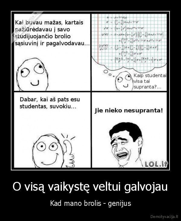 genijus,brolis,vaikyste,matematika