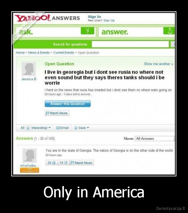 Only in America