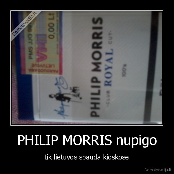 PHILIP MORRIS nupigo