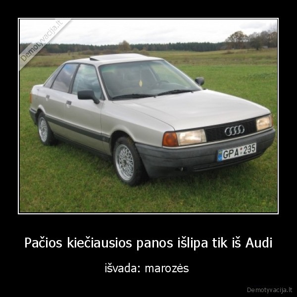 Pačios kiečiausios panos išlipa tik iš Audi