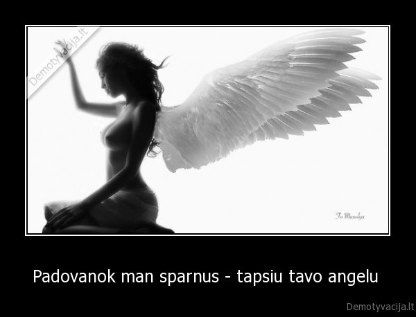 Padovanok man sparnus - tapsiu tavo angelu 