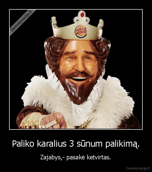 Paliko karalius 3 sūnum palikimą.