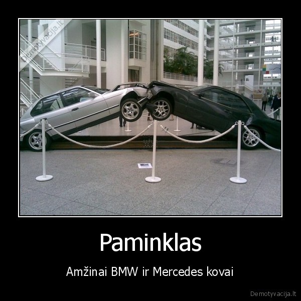 bmw, ir, mercedes, avarija,grazus, paminklas